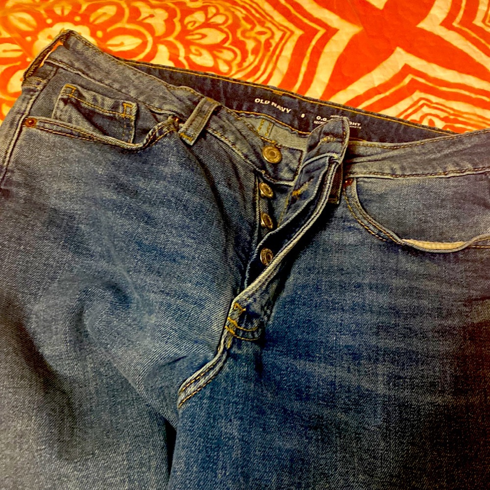 Old Navy Button fly jeans size 8